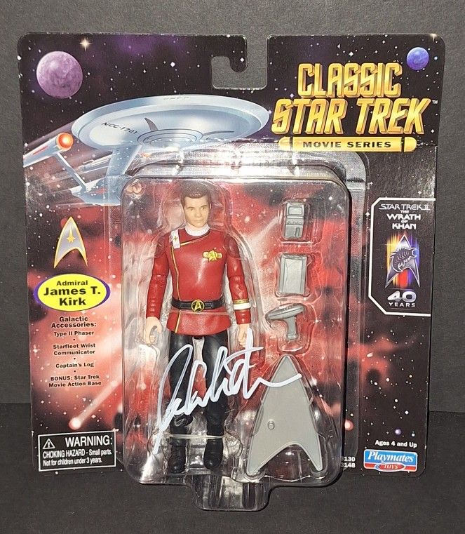 🔥 William Shatner autographed action figure JSA COA 🔥