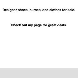 High end designer items for sale