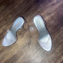Stiletto Clear Shoes Size 36 . Size 6