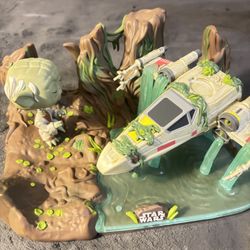 Junko Pop. Delux  Yoda Edición Yoda Lifting X  Wing