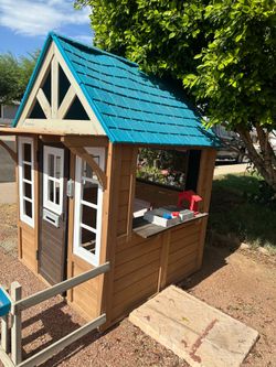 Kidkraft wooden playhouse