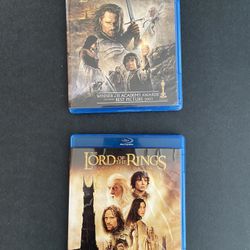 BluRay Lord Of The Rings Two Towers And Return Of The King