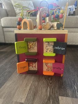 Wooden Activity Cube