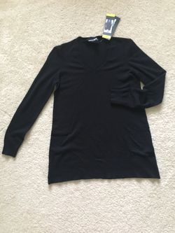 DKNY long sweater , black color, new with tag, size S/M