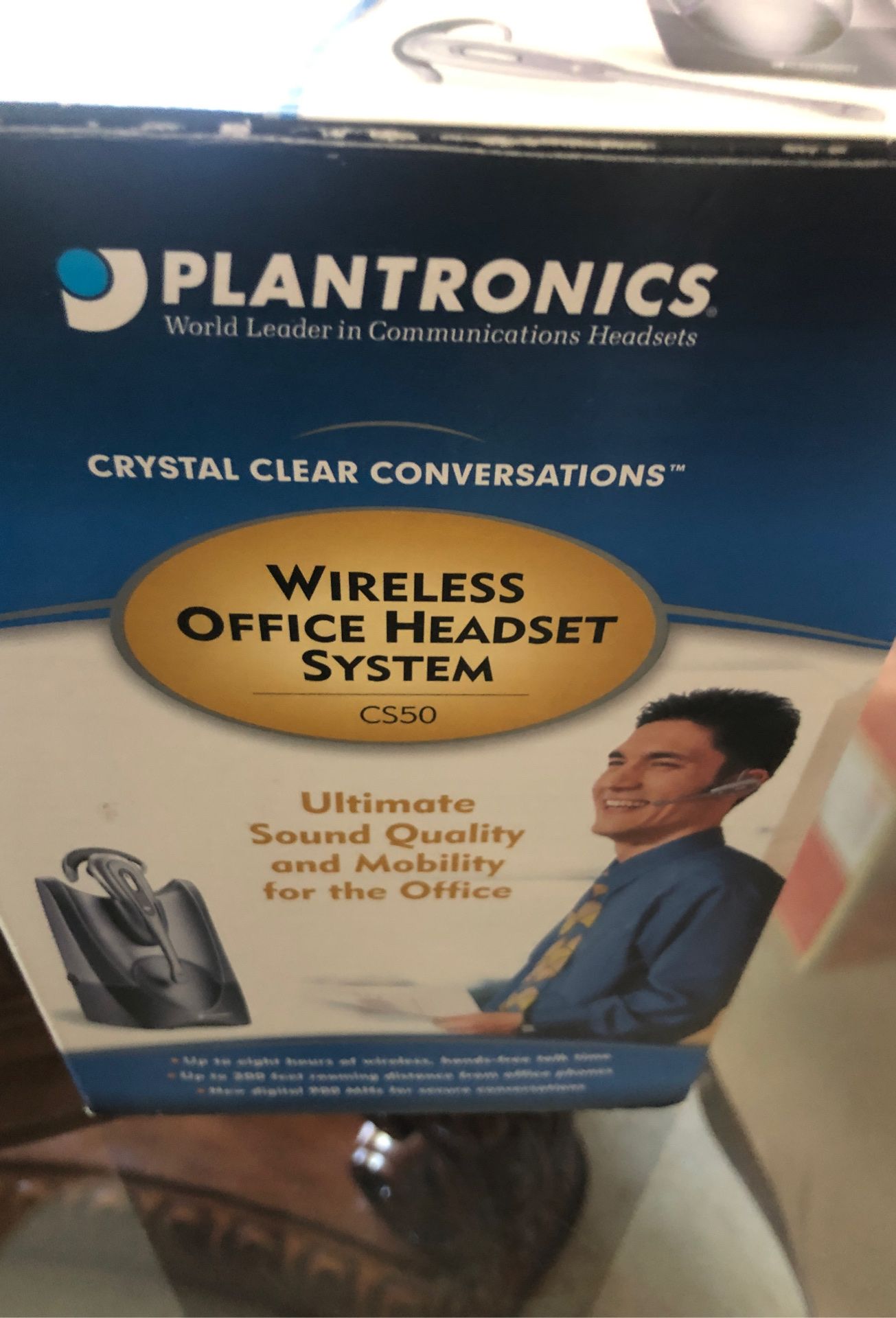 Plantronics wireless head set for land line