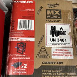 Milwaukee MX FUEL 3600-Watt/1800-Watt Lithium-Ion Battery Powered Push Start Portable Power Station Battery Generator