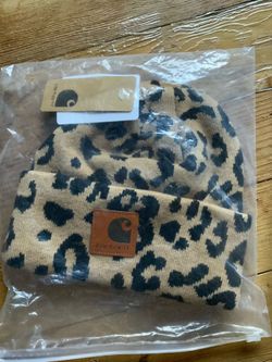 Brand new Carhartt leopard print beanies
