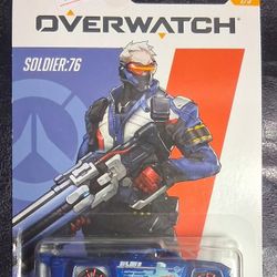 HOT WHEELS 2020 OVERWATCH 2/5 - SOLID MUSCLE SOLDIER: 76 BLUE