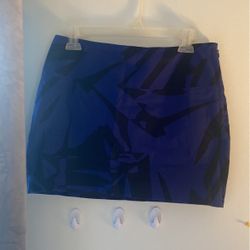 Short Skirt Blue And Black Size 4