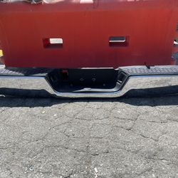 2009 - 2018 Dodge Ram 1500 Chrome Rear Bumper Back Defensa De AtrĂ¡s Trasera