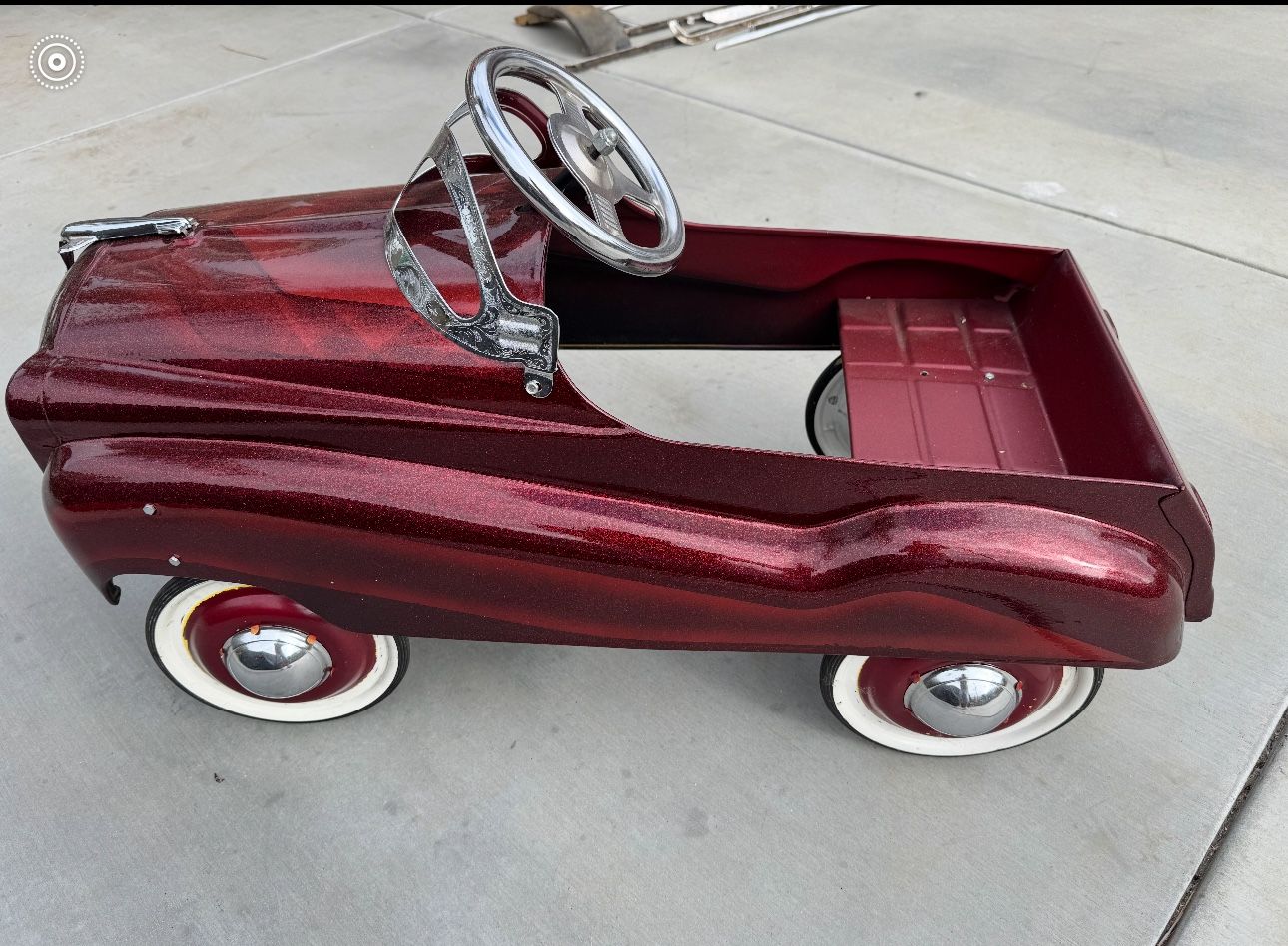 Pedal Car Engraved Chrome