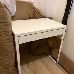 Small white desk