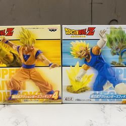 SAIYAN SON GOKU and Vol.4 Majin Vegeta  Banpresto Japan Ver. Figures