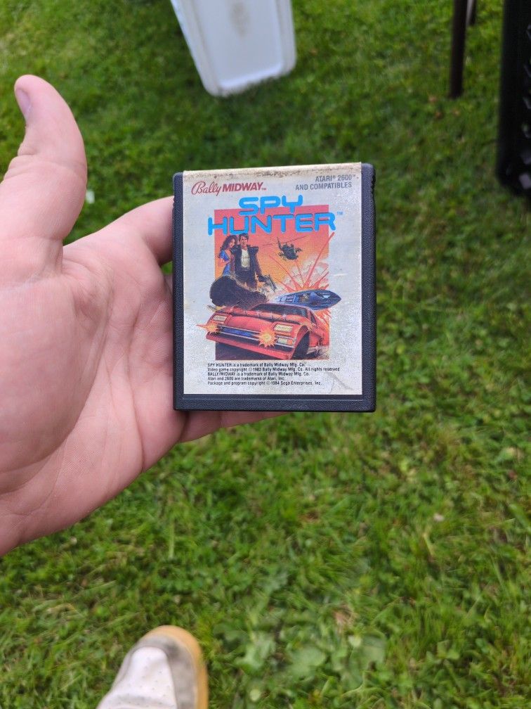 Bally Midway Atari 2600 Spy Hunter Cartridge.