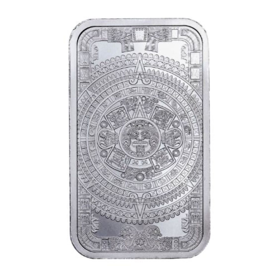 Aztec Calendar 1 oz Silver Bar  