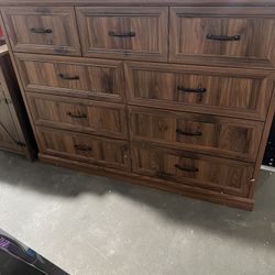 Brand new Osasumwen 52"W Farmhouse 9 Drawer Dresser, Wood Chest of Drawers With Anti-Tip Design for Bedroom $299  Warehouse Clearance Sale   🔥First C