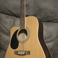 JOHNSON LEFT HANDED ACOUSTIC GUITAR $79