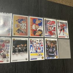 10 Upper Deck 1991 Hockey Cards- All HOF, Rookies & Superstars Hasek Rookie, Gretzky, Etc