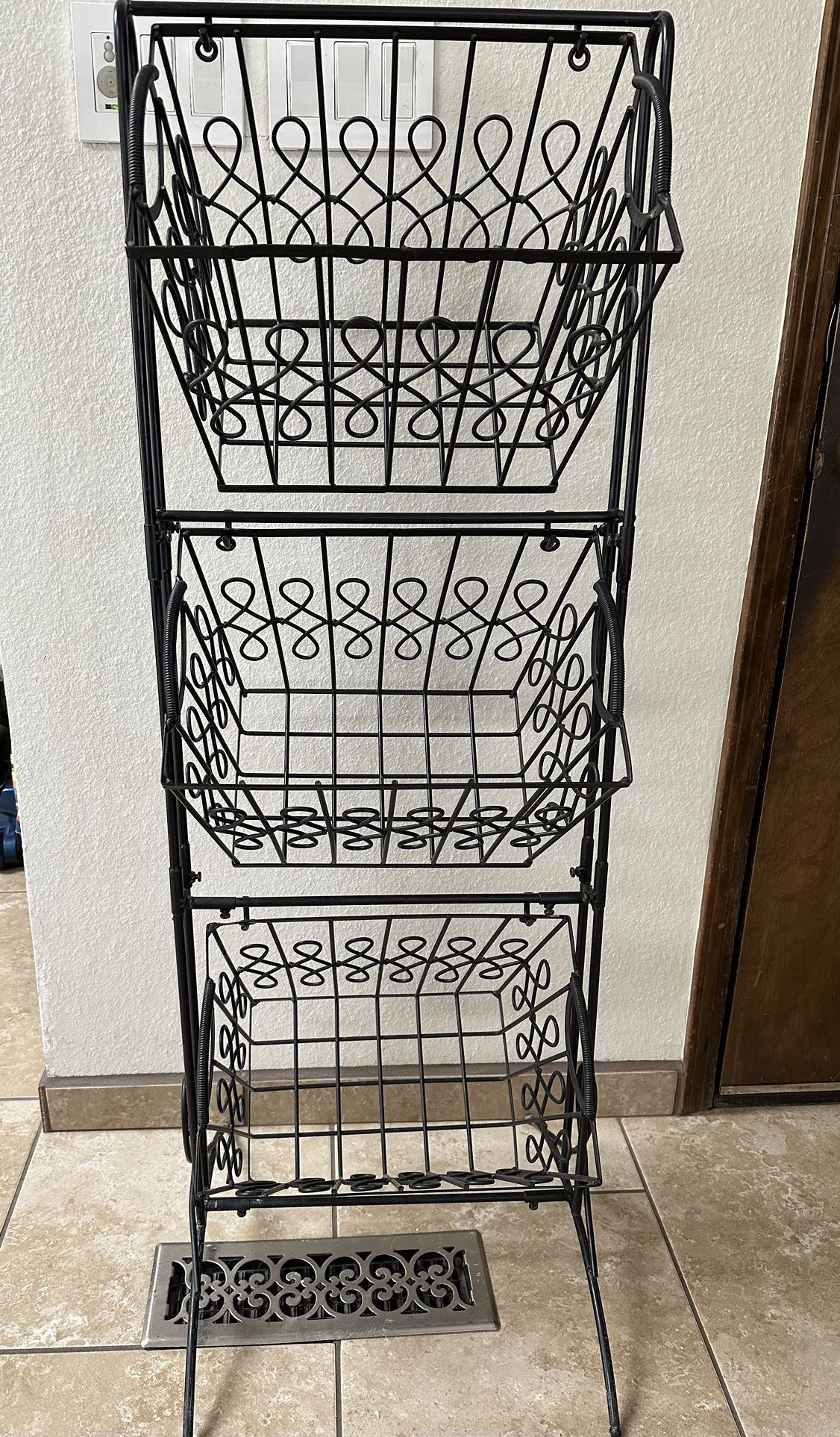 Metal Stand With Baskets