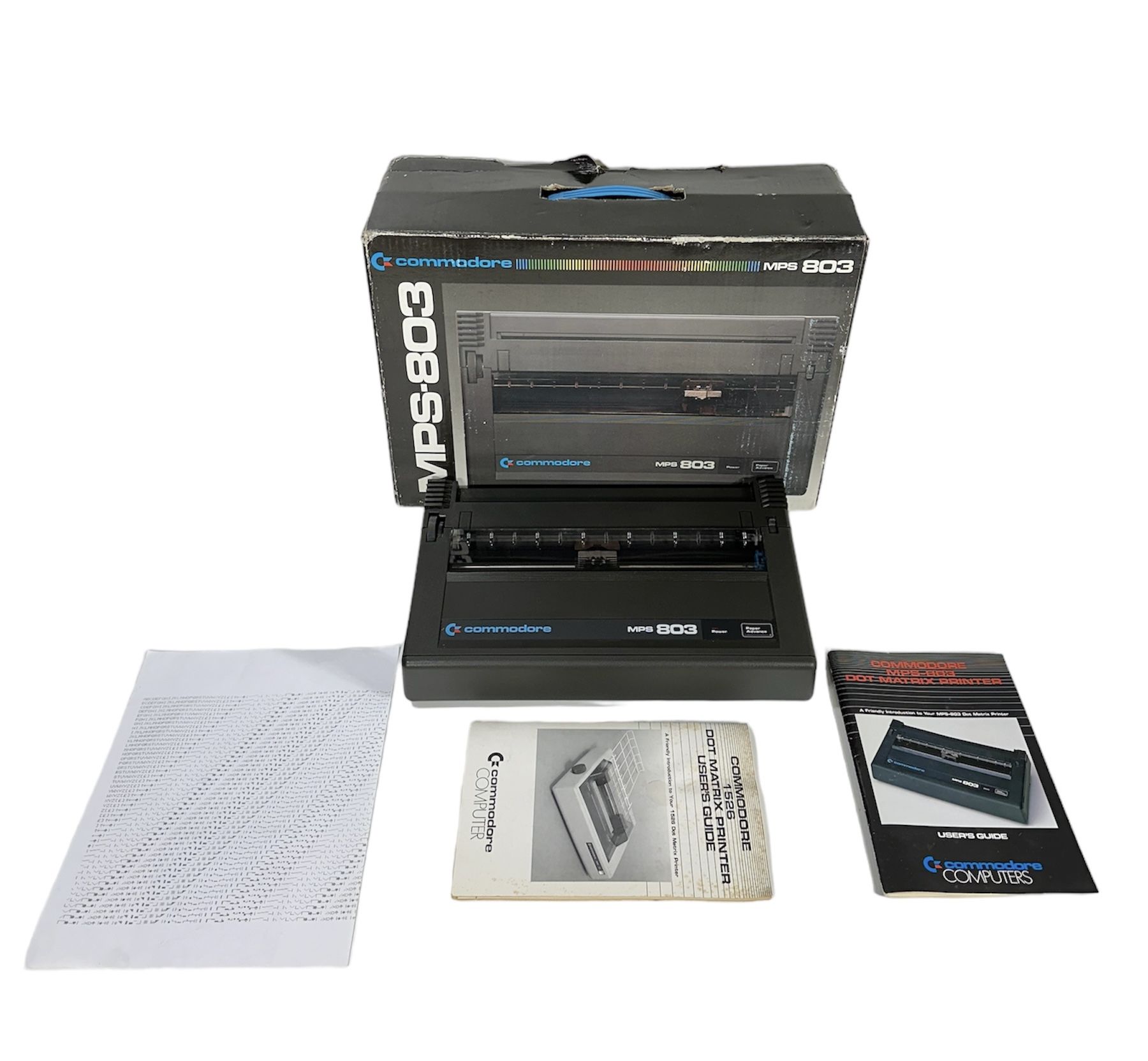 Mps Ribbon Vintage 1980's Commodore MPS-803 Dot Matrix Printer w/ Box & Manual ...