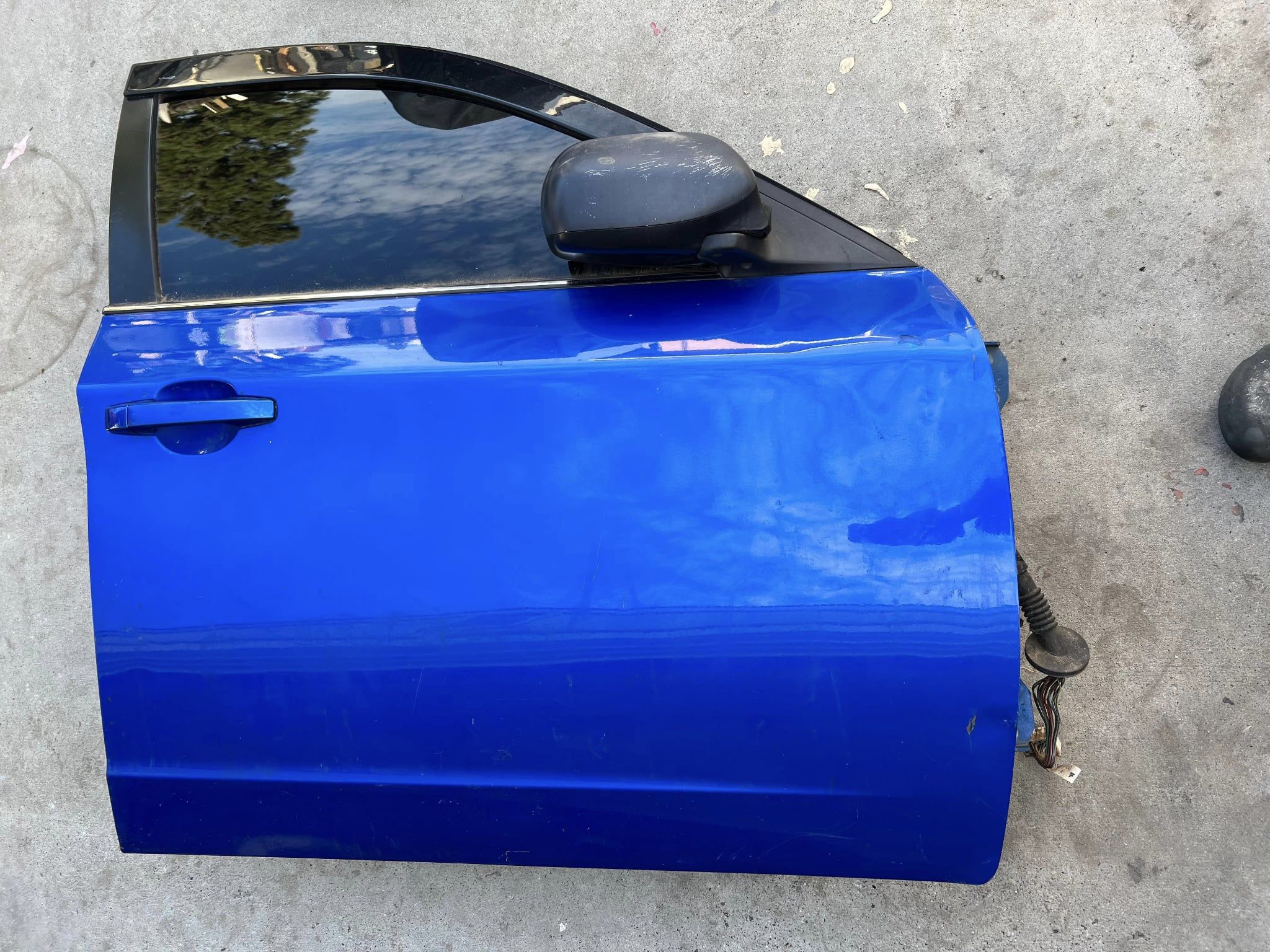 08-14 SUBARU WRX RIGHT PASSENGER FRONT DOOR COMPLETE OEM