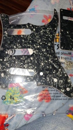 Electric guitar pick guard and backplate