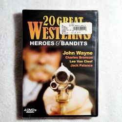 20 Great Westerns 4 Disk Set DVD NEW