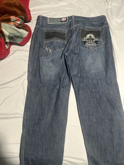 Embroidery Baggy Vintage Skater Jeans