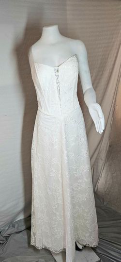 Ivory Strapless Corset Plunge size 14 New