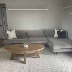 Grey L Sofa