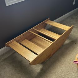 Wooden Toy rocking Boat and Steps