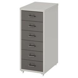 Drawer unit on casters, dark gray/light gray