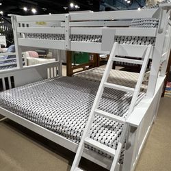 Spring Creek White Twin xL Over Queen Bunk Bed 