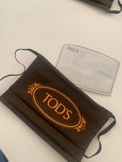 TOD’S Limited Edition custom-made reusable washable facemask with filter sleeve