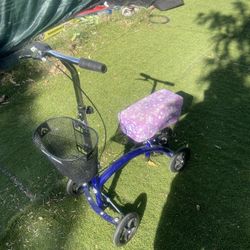 Kneerover Knee Scooter With Basket Handle Folds Down 