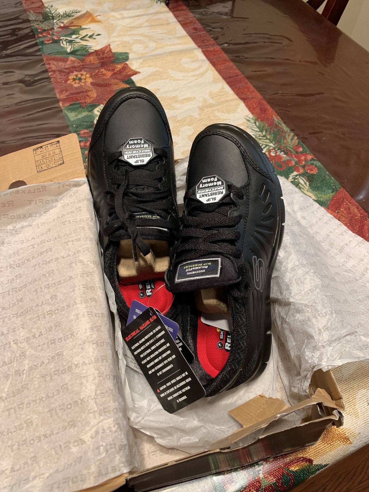 SKECHERS WM ELDRED BLACK FH4QY702 KO65 SAPATOS MARCA SKECHERS