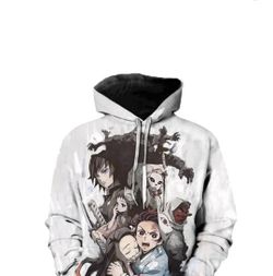 Nezuko Anime Hoodie Size: Small