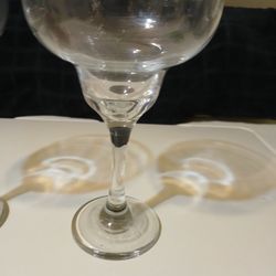 Set Of Two Libby's 8 Oz Margarita Glasses. No Chips Or Cracks.