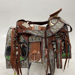 Nueva Montura Charra Bordsda Con Cantinas Cuadradas 