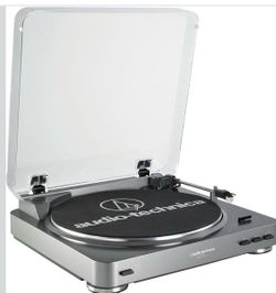 Audio-Technica AT-LP60 Fully Automatic Belt-Drive Stereo Turntable, Silver