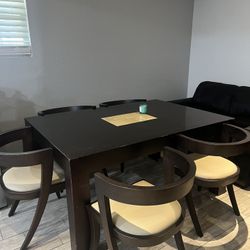 Solid Dining Table And Chairs 