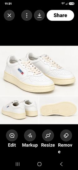Autry Medalist Women’s White Leather Sneakers Size 8