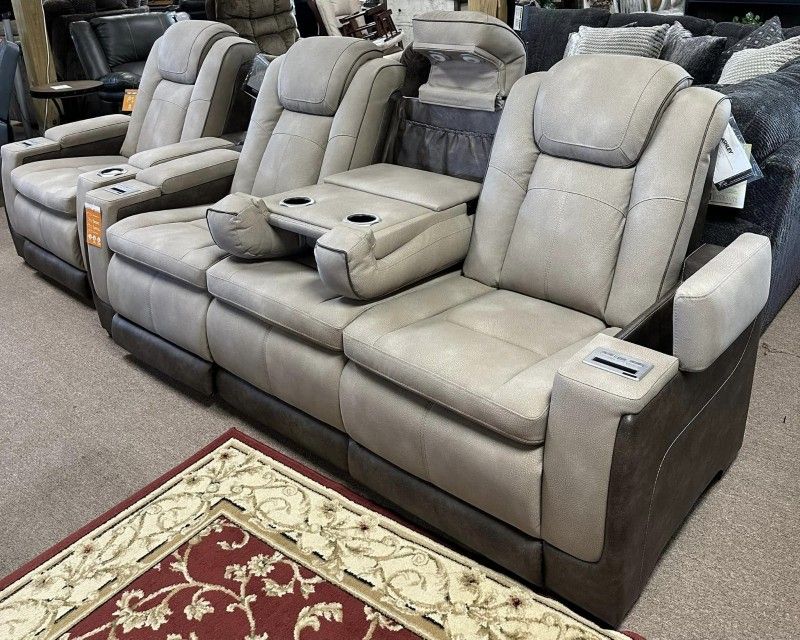 The Best Price ⭕ $10 Down Payment Finance ⭕Next Gen Slate Durapella Power Reclining Sofa