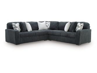 Midnight-Madness Gunmetal 3-Piece Sectional