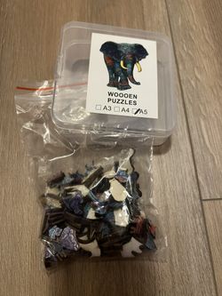 small wooden puzzle