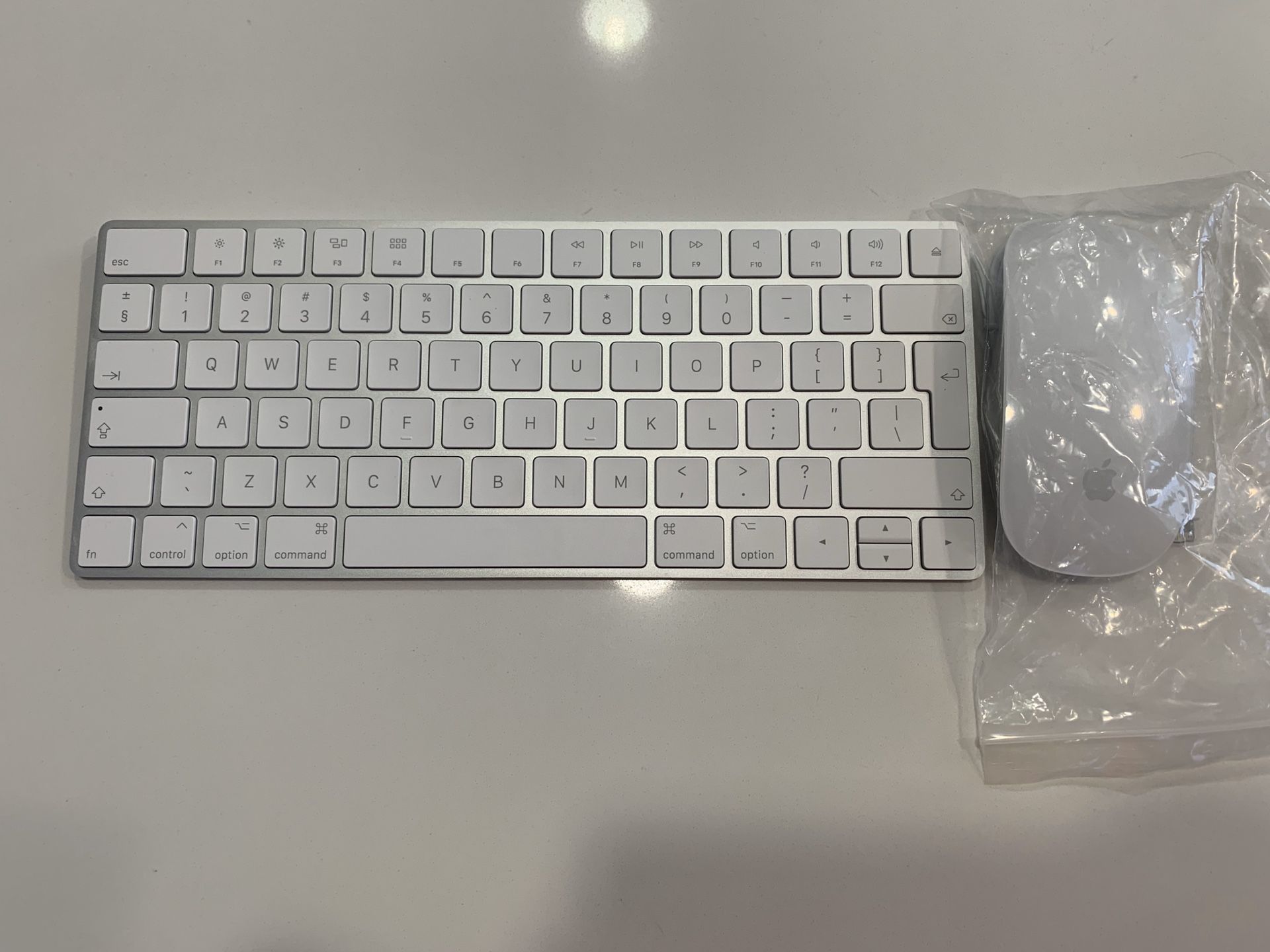 NEW Genuine Apple Wireless Magic Keyboard 2 MLA22LL/A and Magic Mouse 2MLA02LL/A Bundle for Computers, iPads, Apple TV NEW AppleModel: A1644, A1657