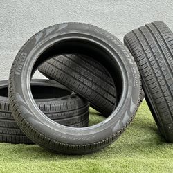 Like New Set of 4 Tires Pirelli Verde All Season 275/45R21 BMW Mercedes Range Rover Durango Amarok GLS XM