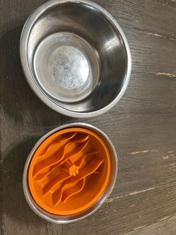 Dog bowls and slow feeder