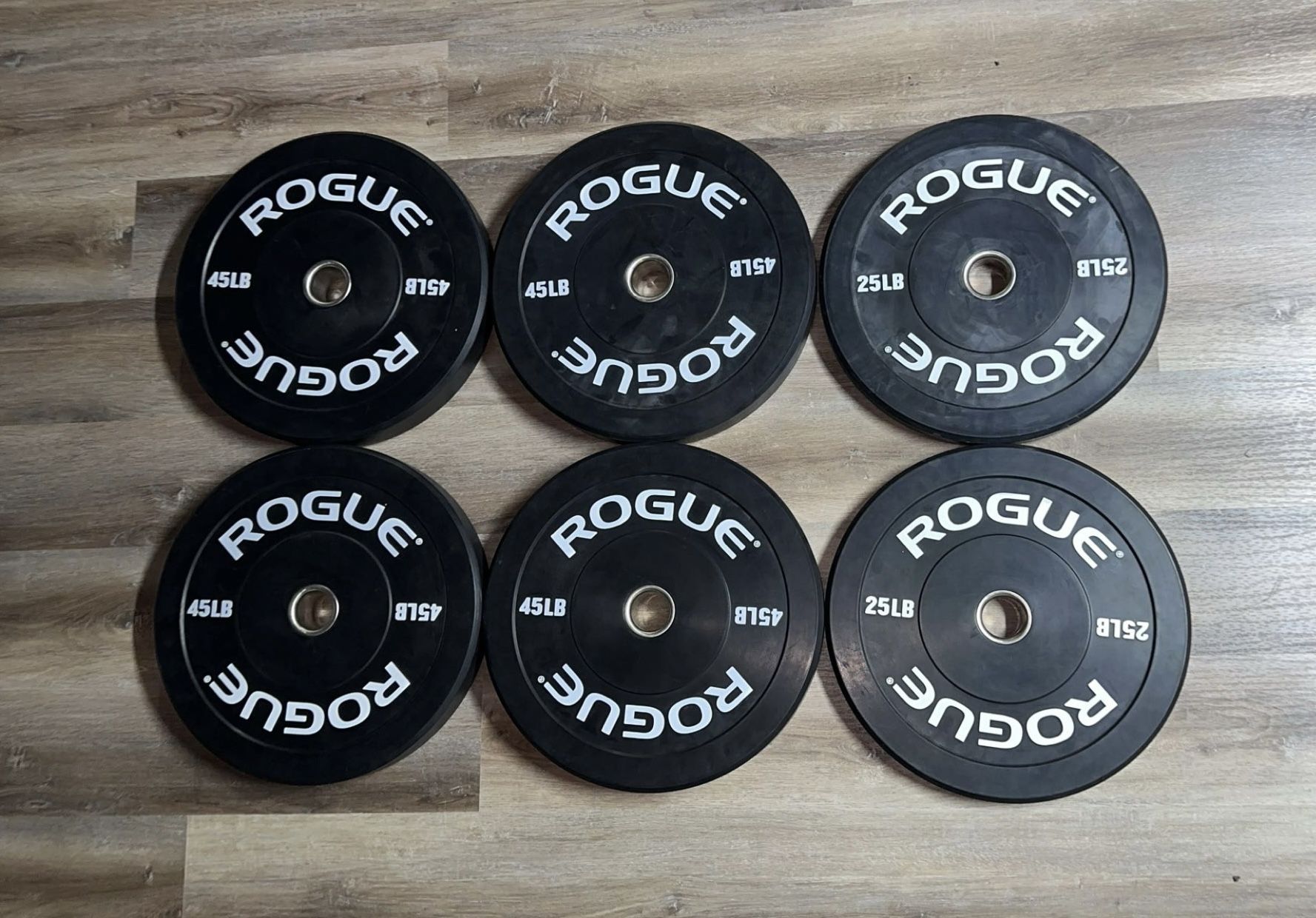 Mil Spec Rogue Black Bumper Plates Rogue Echo Rogue 45 Plates