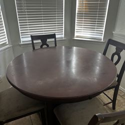 High Pub Style Dining Table With 4 Chairs